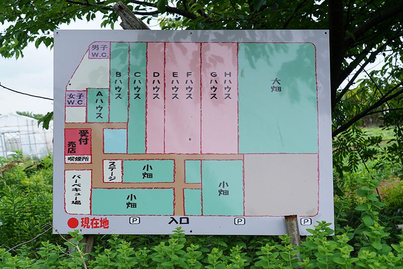 農園内の見取り図です。